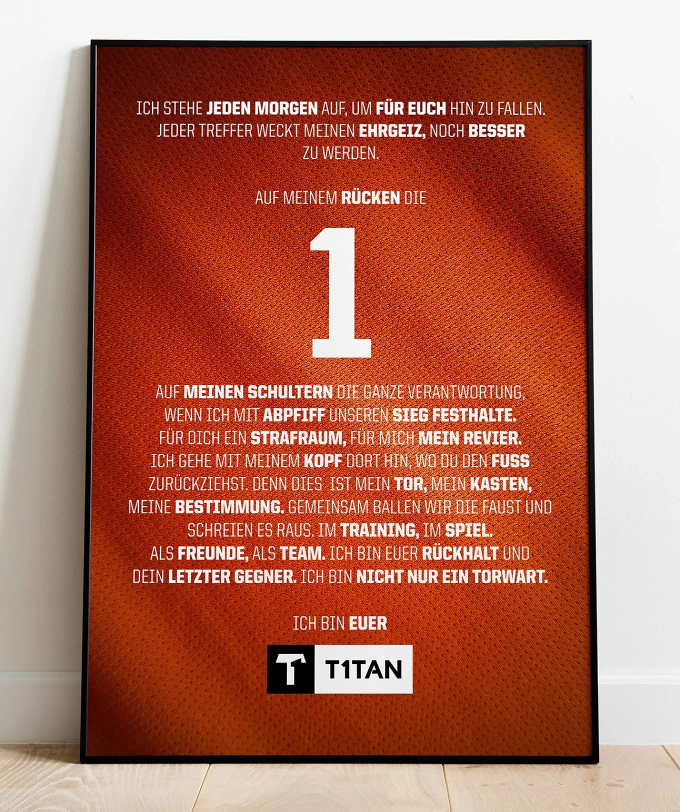 Sale T1TAN Torwart-Manifest Poster